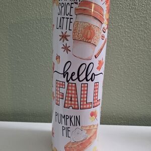 Hello Fall Themed Tumbler